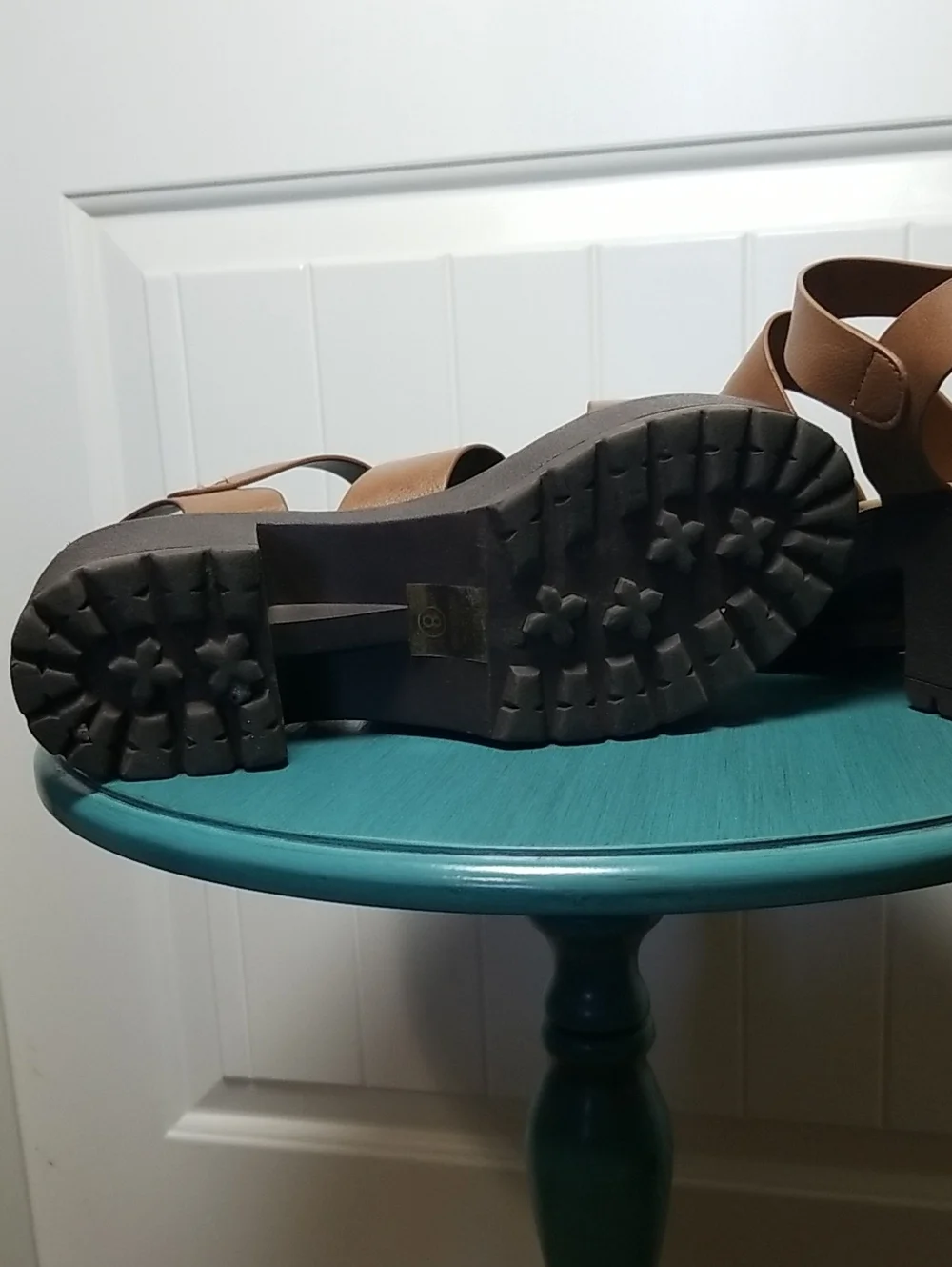 Soda Size 8 Platform Chunky Heel Sandals